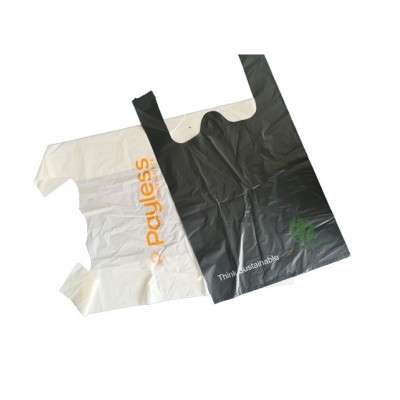 tshirt plastic eco friendly shopping bag foldable biodegradable waste bags