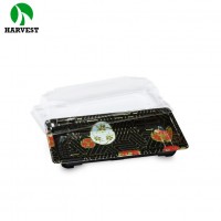 Food Service Japanese Printing Disposable Clear Sushi Food Container